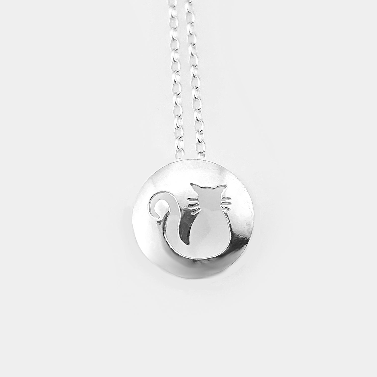 Martina Hamilton Pendants/Necklaces W.B. Yeats | Sterling Silver Cat Pendant