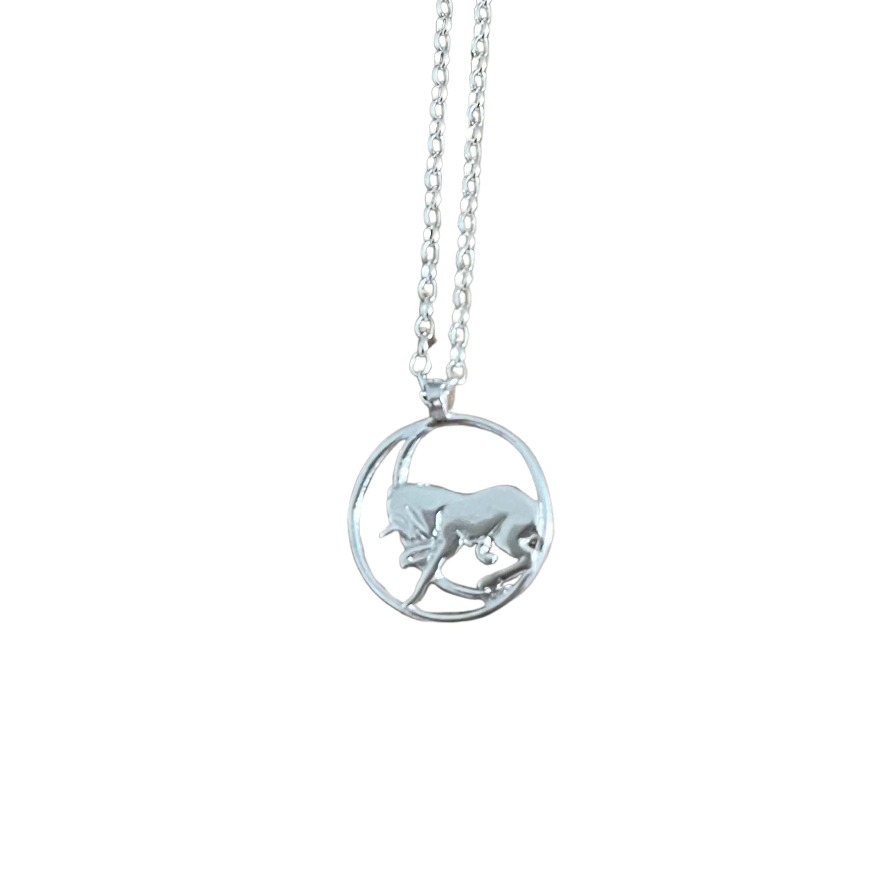 Martina Hamilton Pendants/Necklaces W.B. Yeats | Sterling Silver Unicorn Pendant