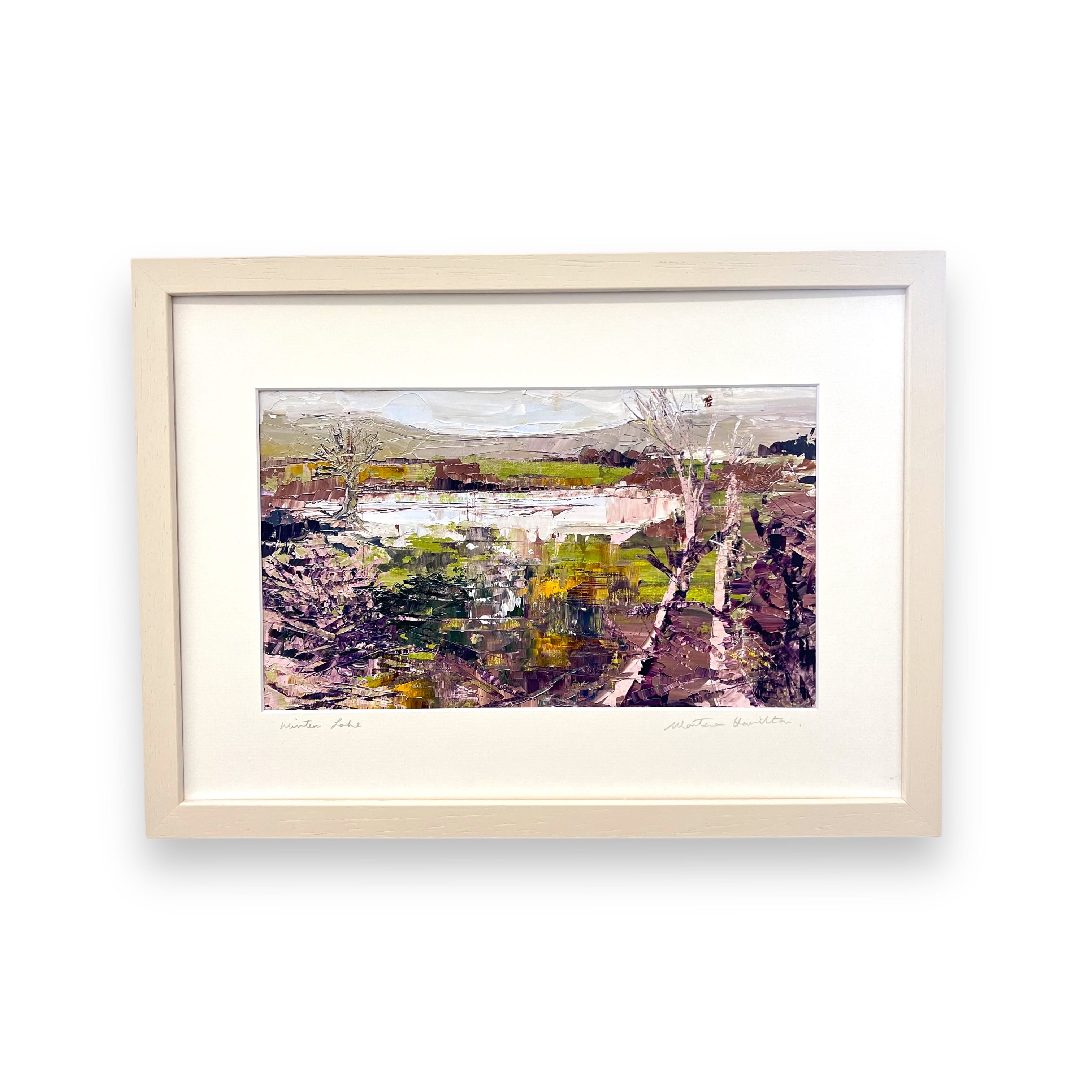 Martina Hamilton Prints Winter Lake | Small | Framed Art Print
