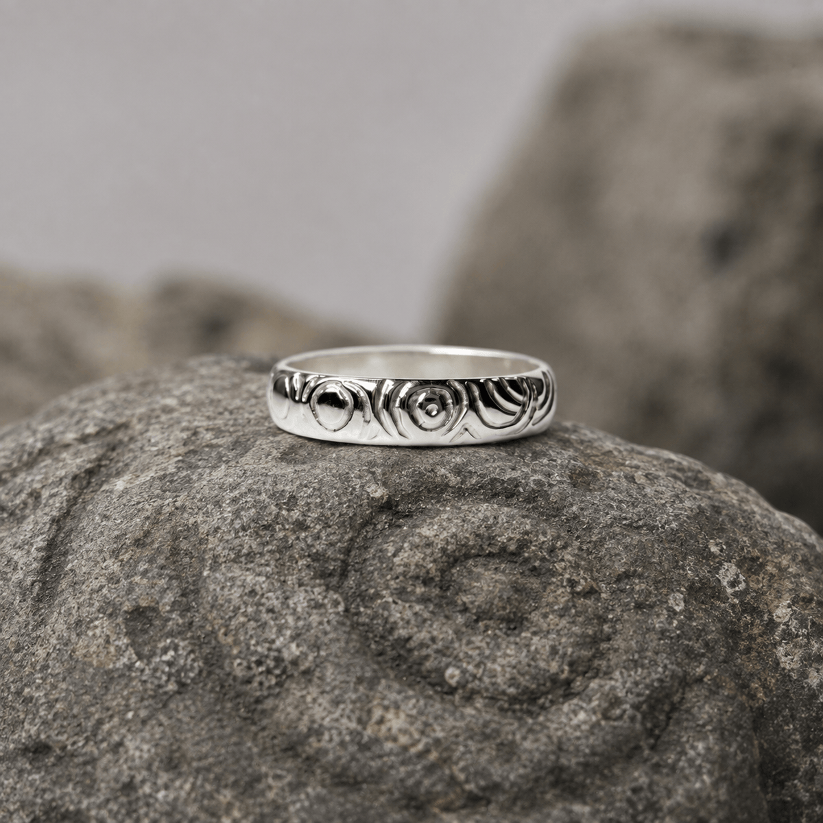 Martina Hamilton Rings Carrowmore | Sterling Silver Wide Ring