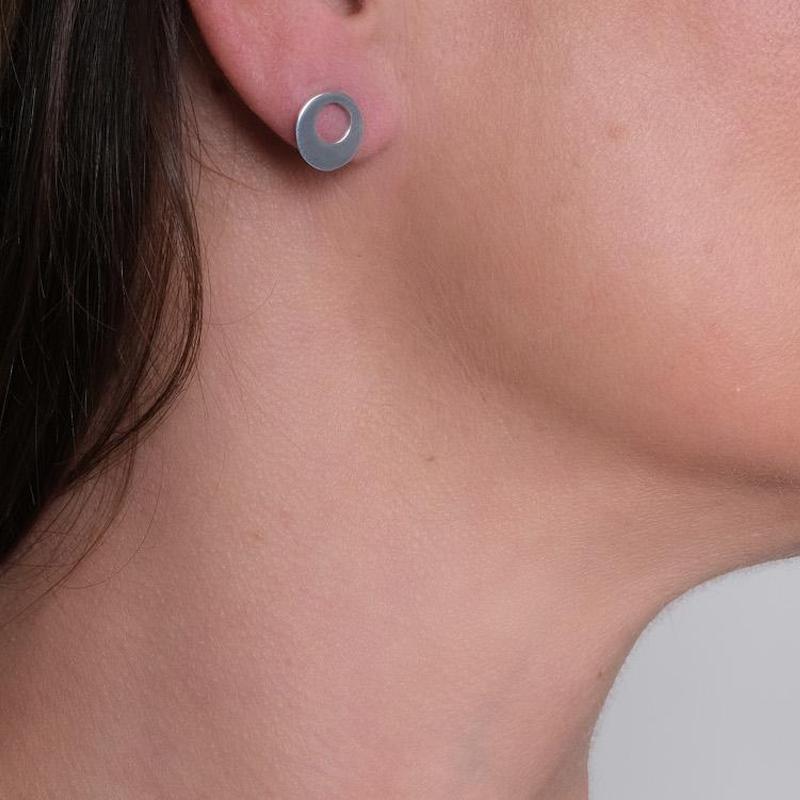Maureen Lynch Earrings Circle of Dreams | Sterling Silver Stud Earrings | Small