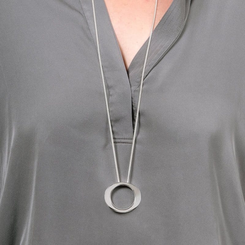 Maureen Lynch Pendants/Necklaces Wave | Sterling Silver Pendant | Large