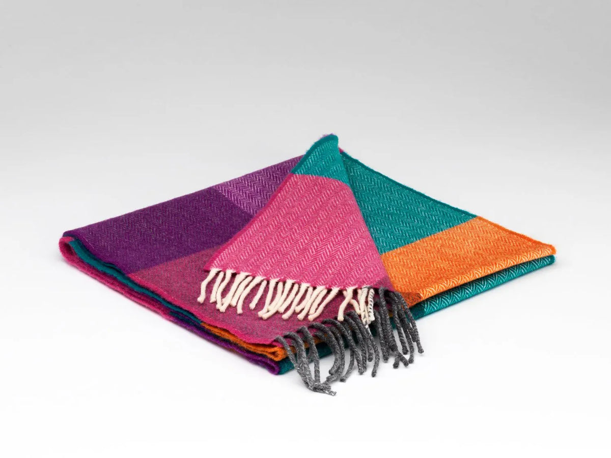 McNutt Scarves Scarves Merino Lambswool Scarf | Hyacinth & Orange