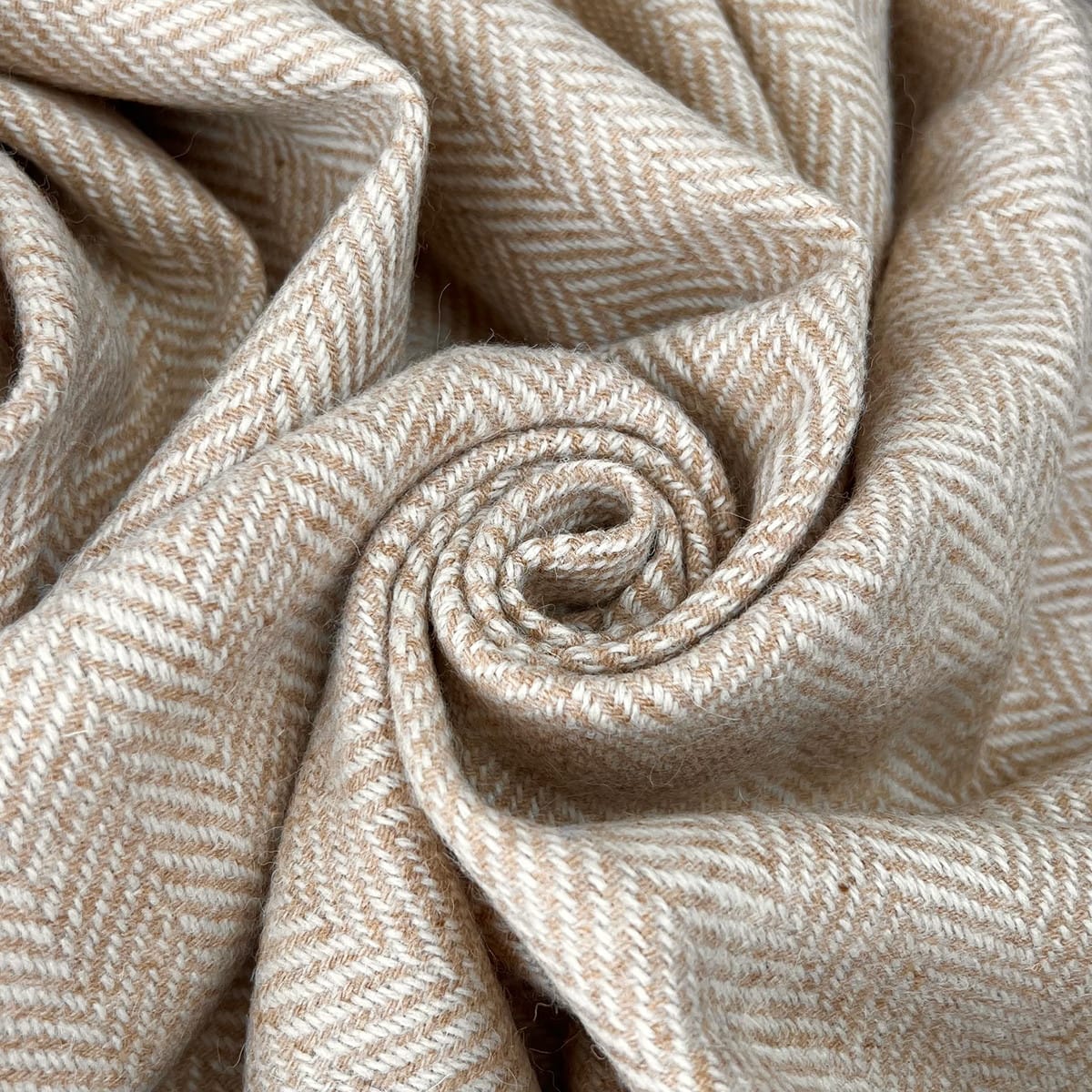 McNutt Throw Heritage Tweed Throw | Sandstone