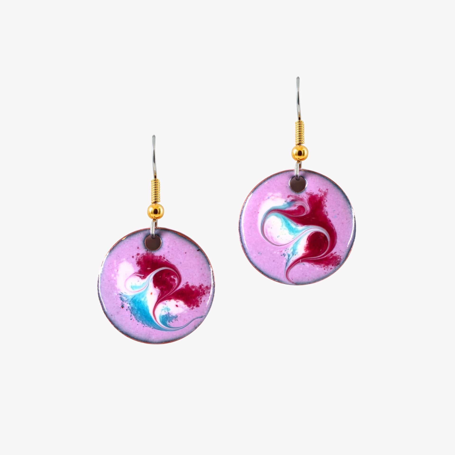 Meab Enamels Megouna Pinky Purple | Drop Earrings