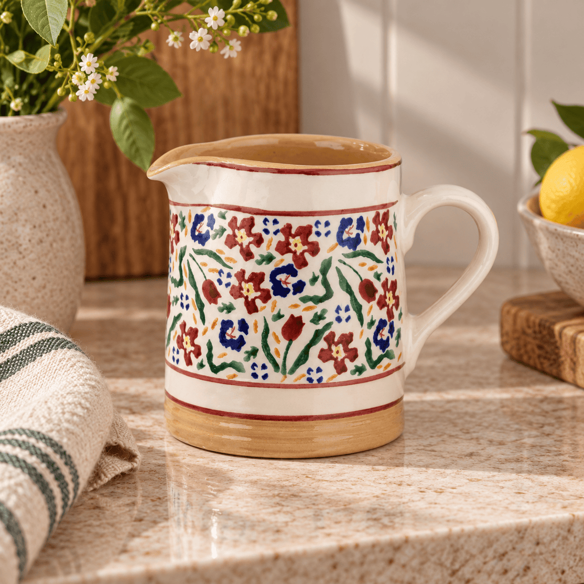 Nicholas Mosse Ceramics & Sculptures Wild Flower Meadow | Small Cylinder Jug