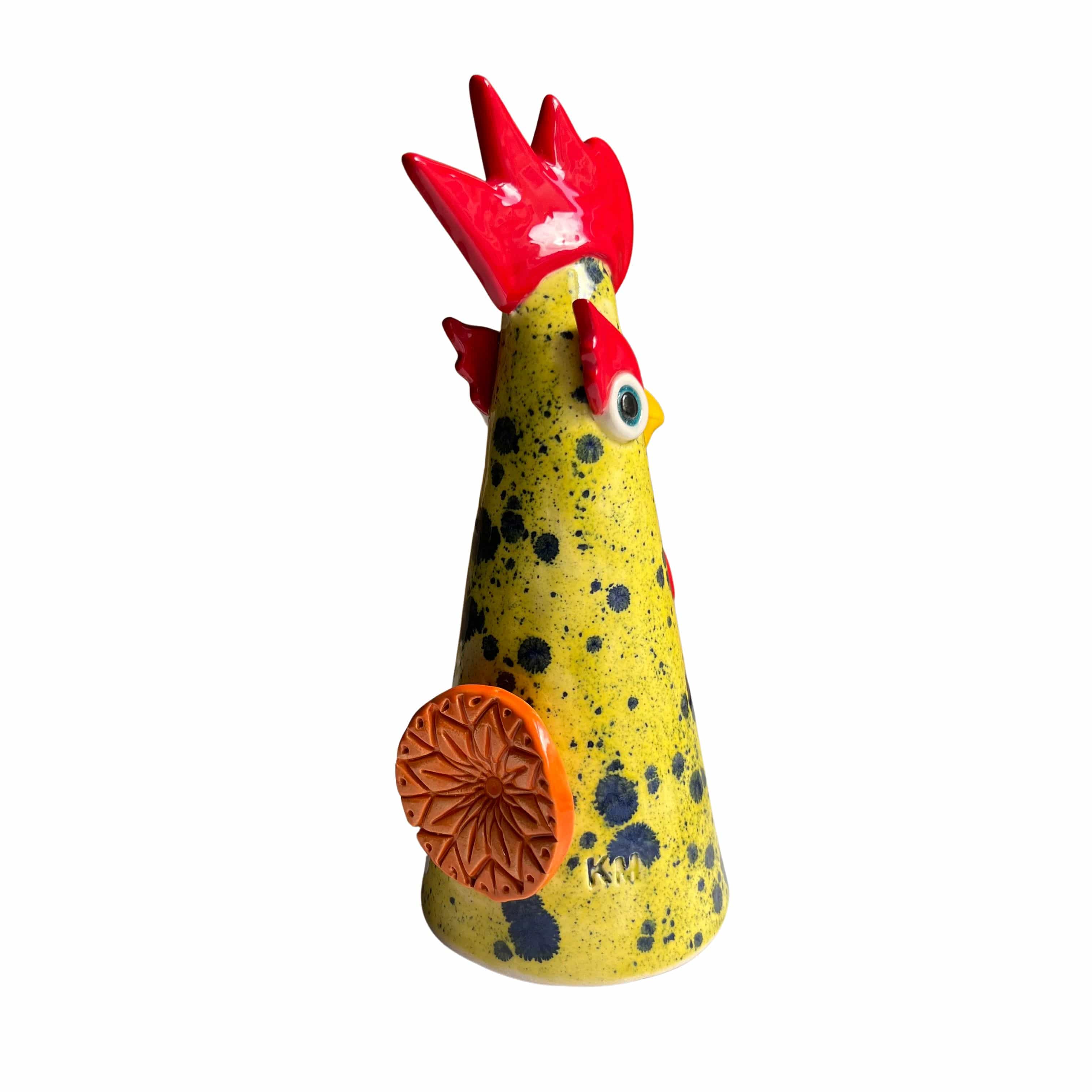 Pottery by Kathy Yellow hen | Ceramic