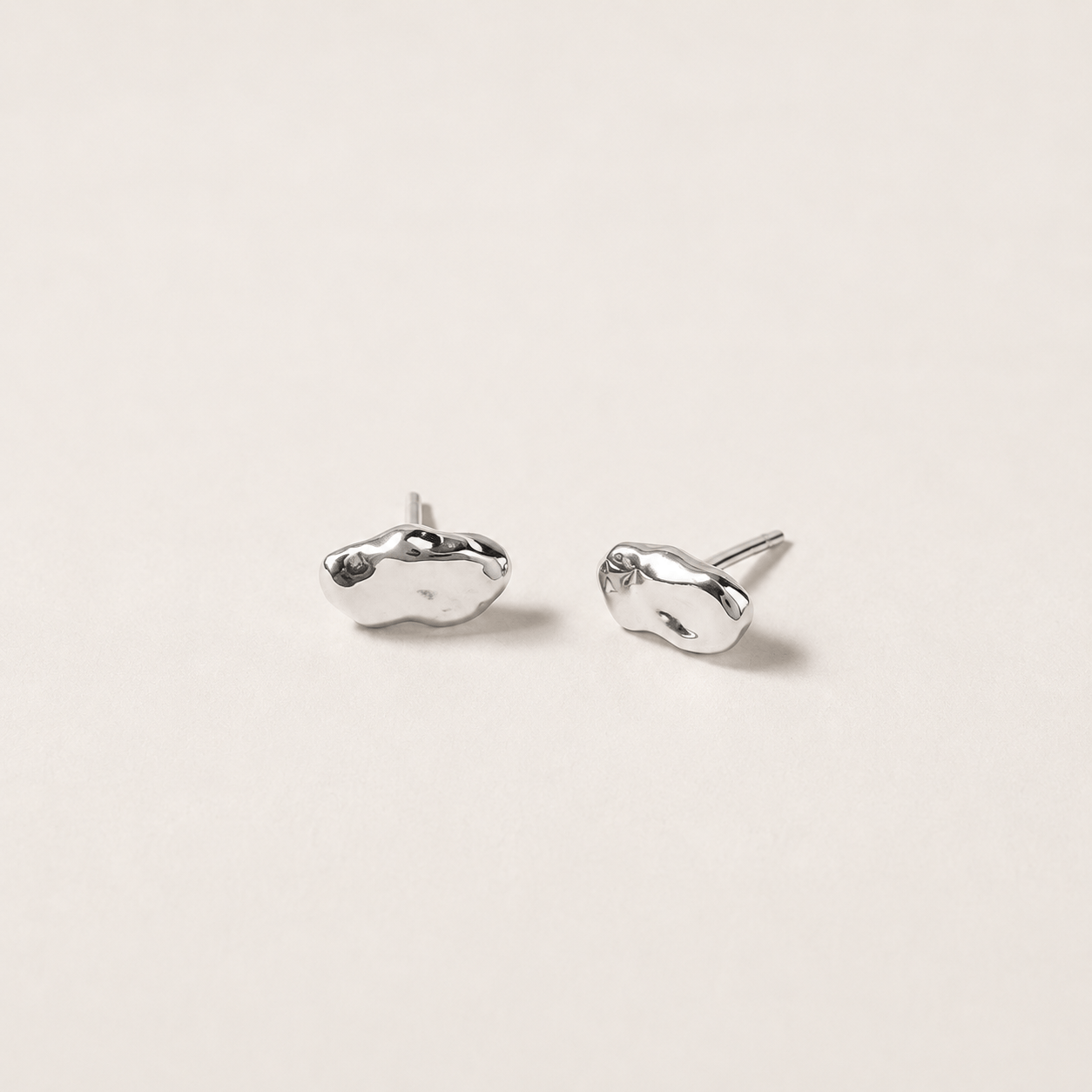 Martina Hamilton Earrings Island Link | Sterling Silver Stud Earrings Petite