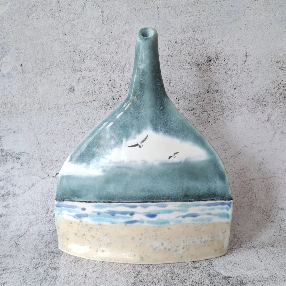 Run Baby Run Ebb Tide | Small Bottleneck Vase