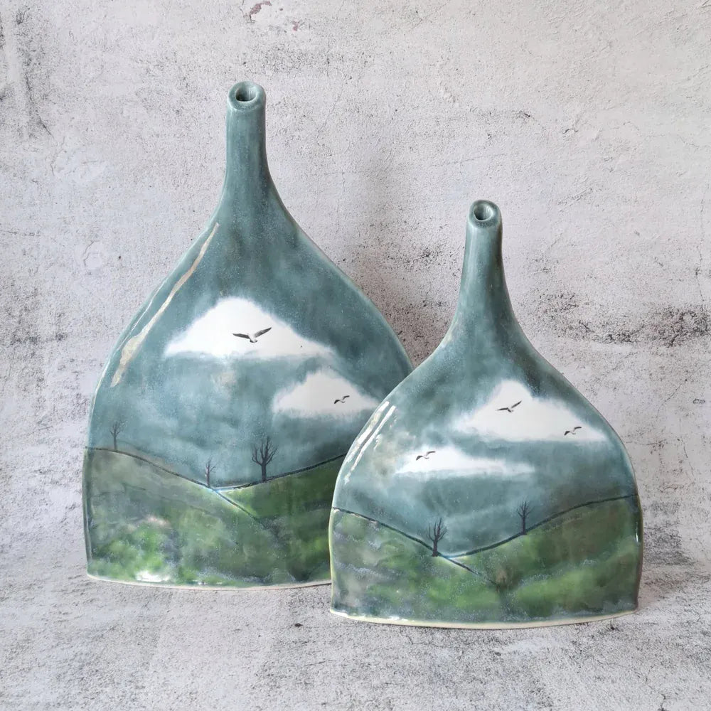 Run Baby Run Vases Lay of the Land | Large Bottleneck Vase
