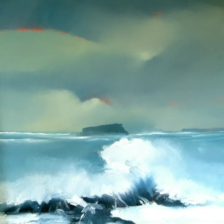 Sharon McDaid Breaking Surf | Framed Art Print