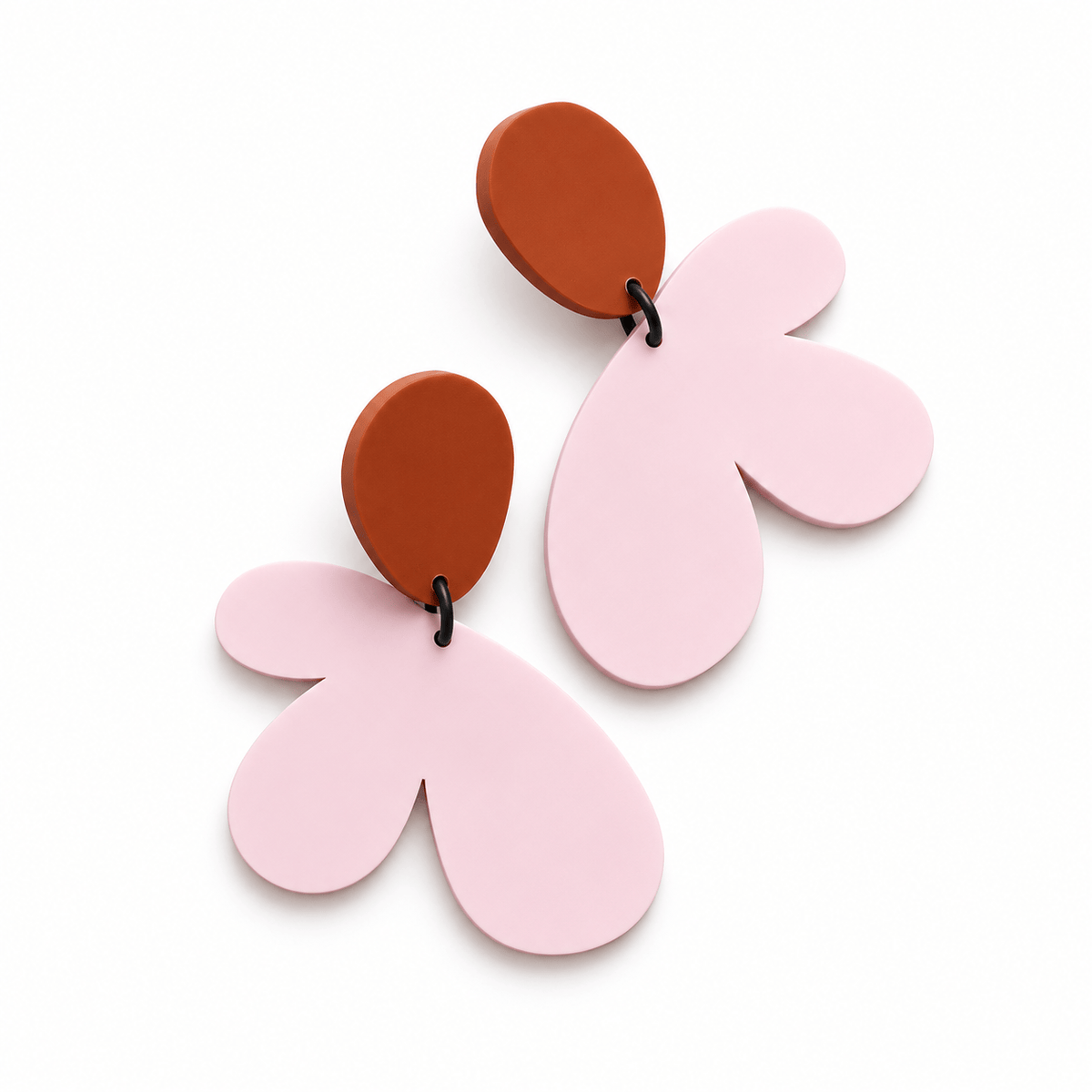 Studio Canty Earrings BLOOM | Terracotta & Rose
