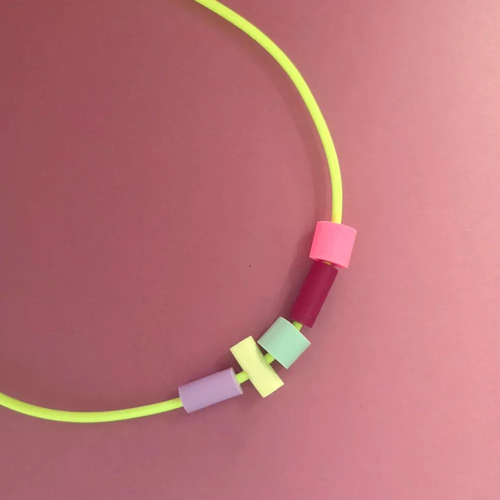 Studio Canty Kikki Neon Yellow | Cord Necklace