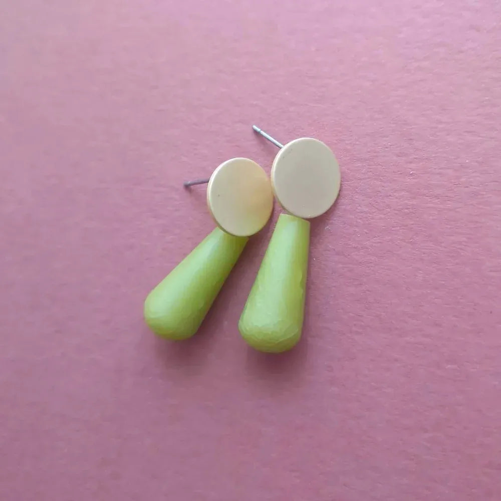 Studio Canty Olive | Small Drop Earrings
