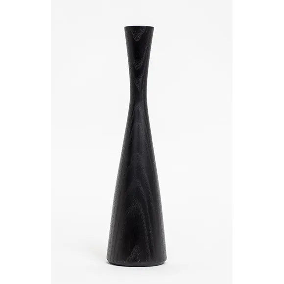 Black Ash | Wooden Candlestick