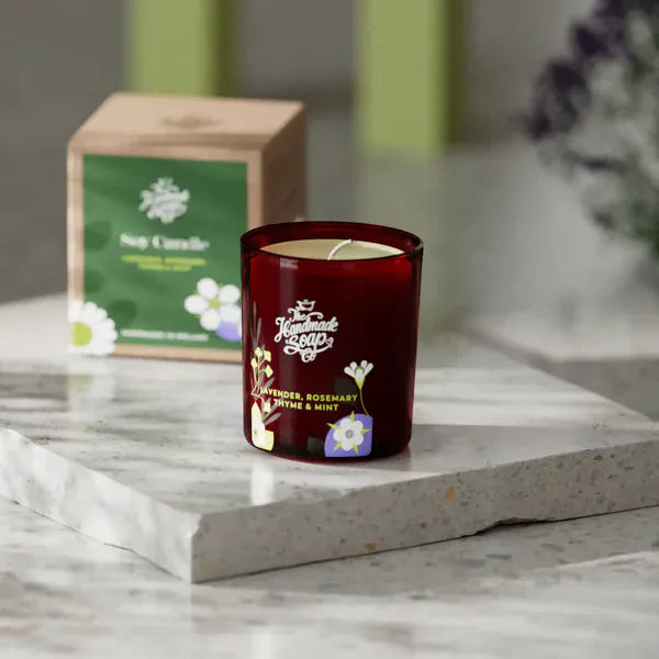 The Handmade Soap Company Lavender, Rosemary, Thyme & Mint | Soy Candle