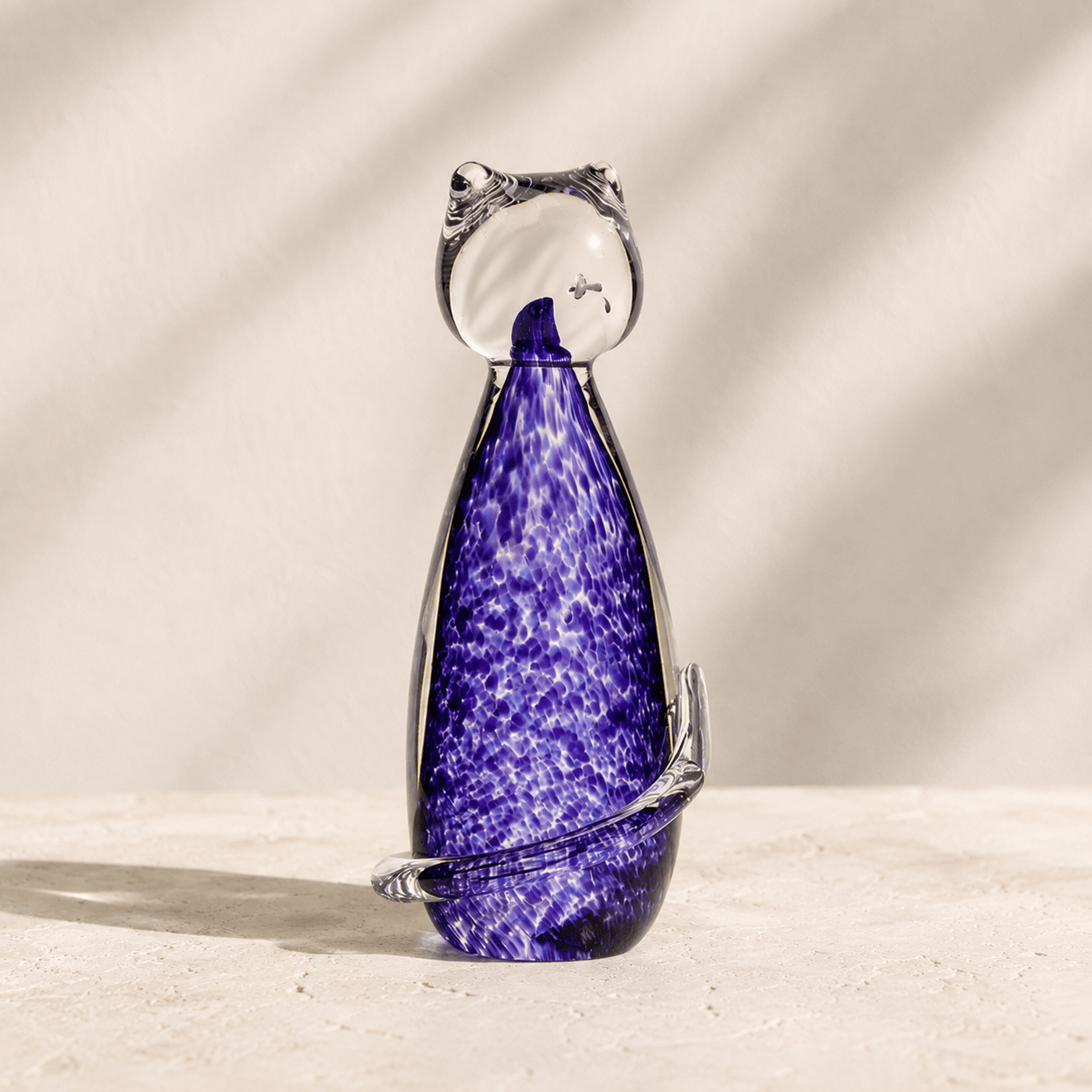 The Irish Handmade Glass Company Handmade Glass Ornament | Wild Heather Cat