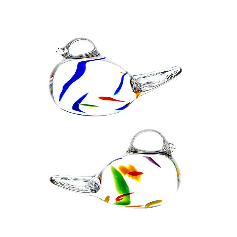 The Irish Handmade Glass Company Handmade Glass Ornament | Wildflower Love Bird