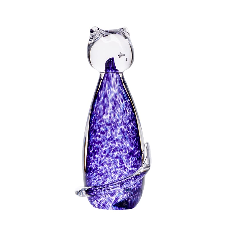 The Irish Handmade Glass Company Wild Heather Cat | Collectable