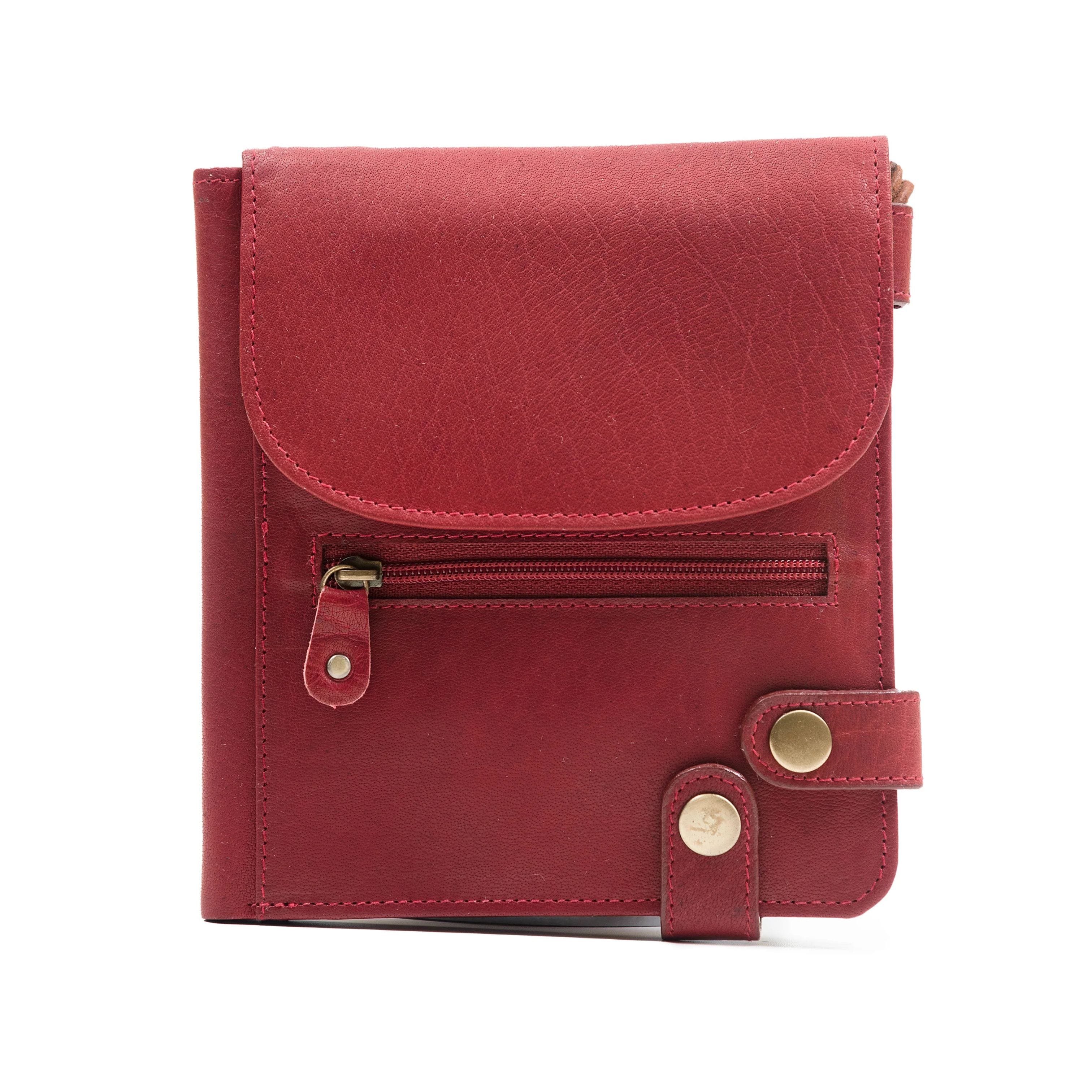Tinnakeenly Leathers Red | Security Purse