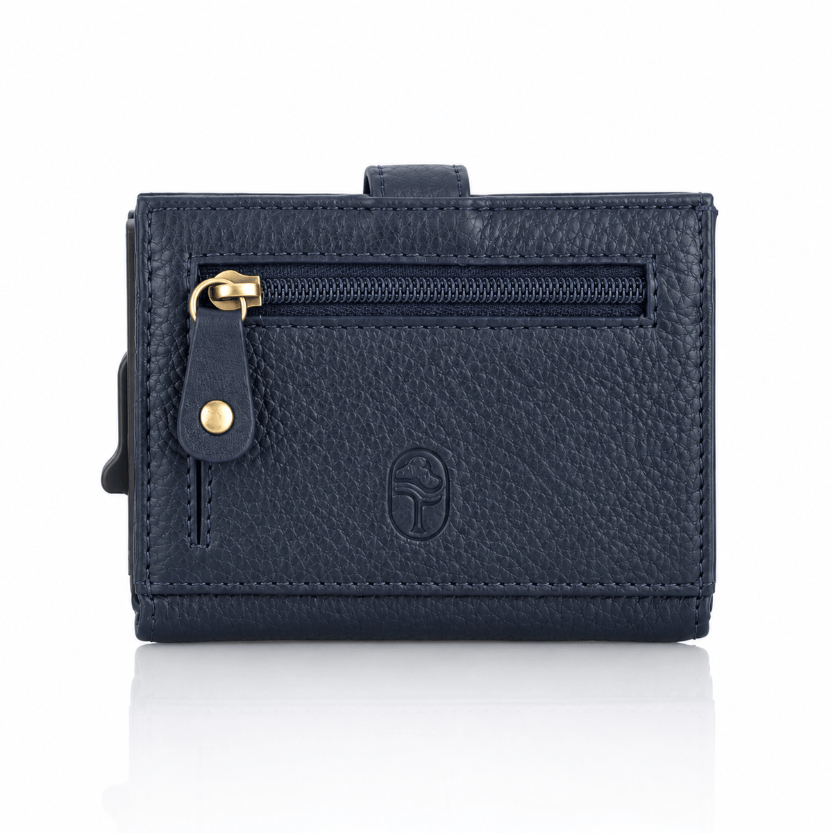 Tinnakeenly Leathers Wallets & Purses Leather Wallets | Navy Pop-Up Wallet