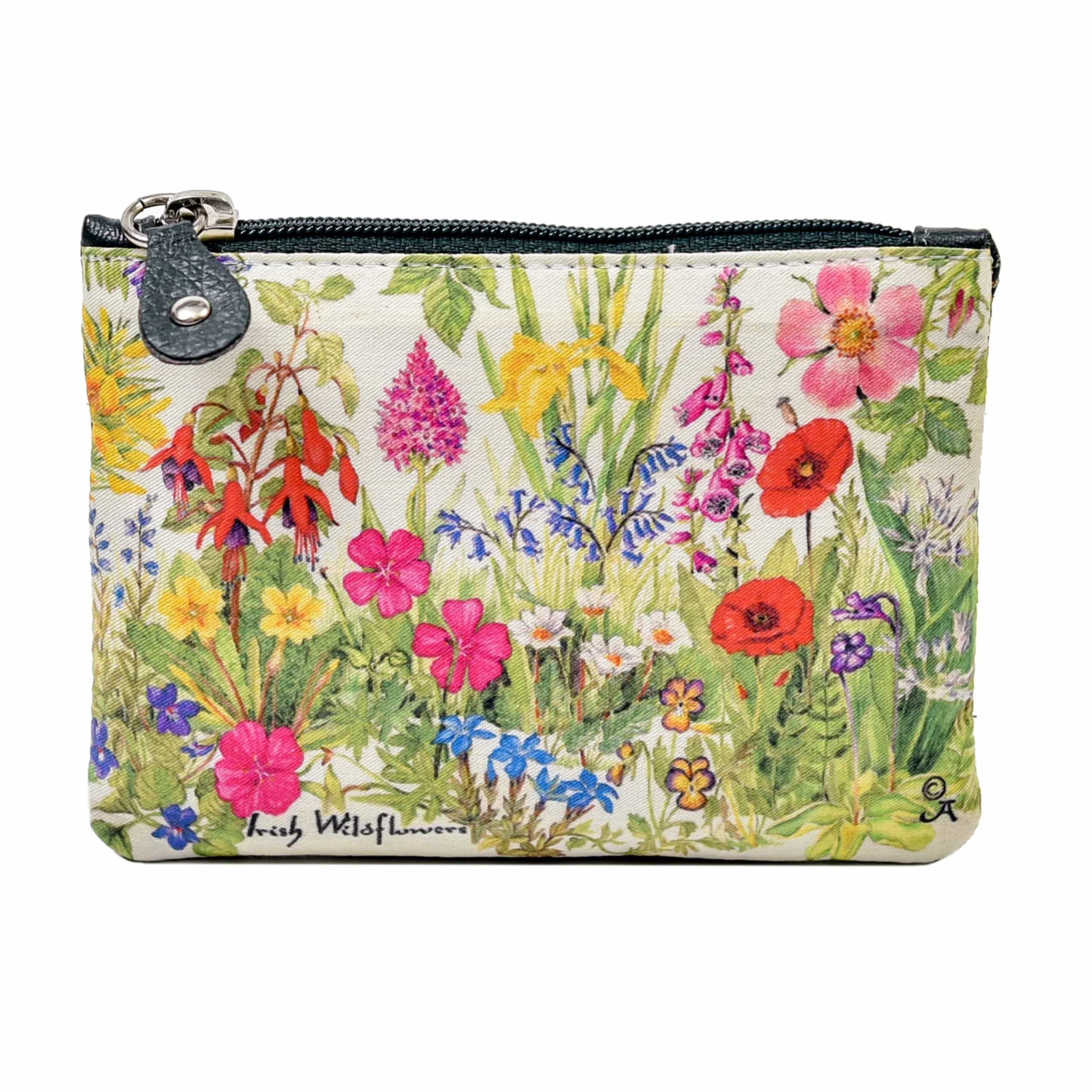 Tinnakeenly Leathers Wildflowers | Zip Top Purse