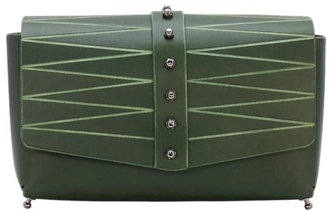 Una Burke Leather Cross Body Belt Bag | Jade Green