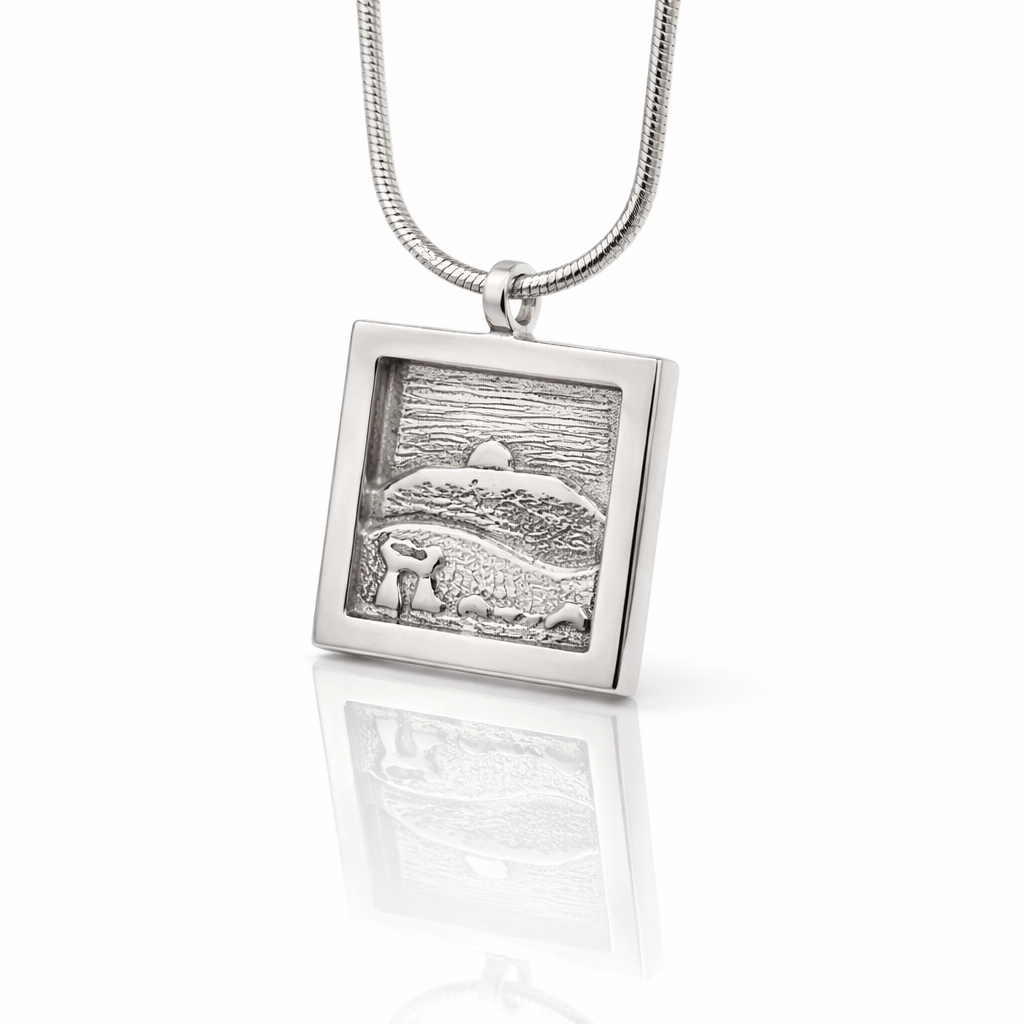 Martina Hamilton Knocknarea | Sterling Silver Square Pendant