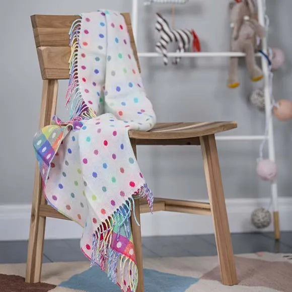 Multicolour | 100% Lambswool Baby Blanket