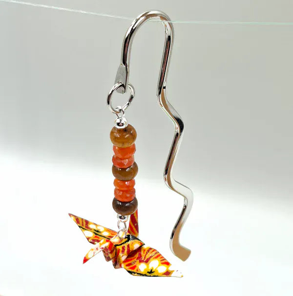 Carnelian & Tiger eye | Crane Bookmark