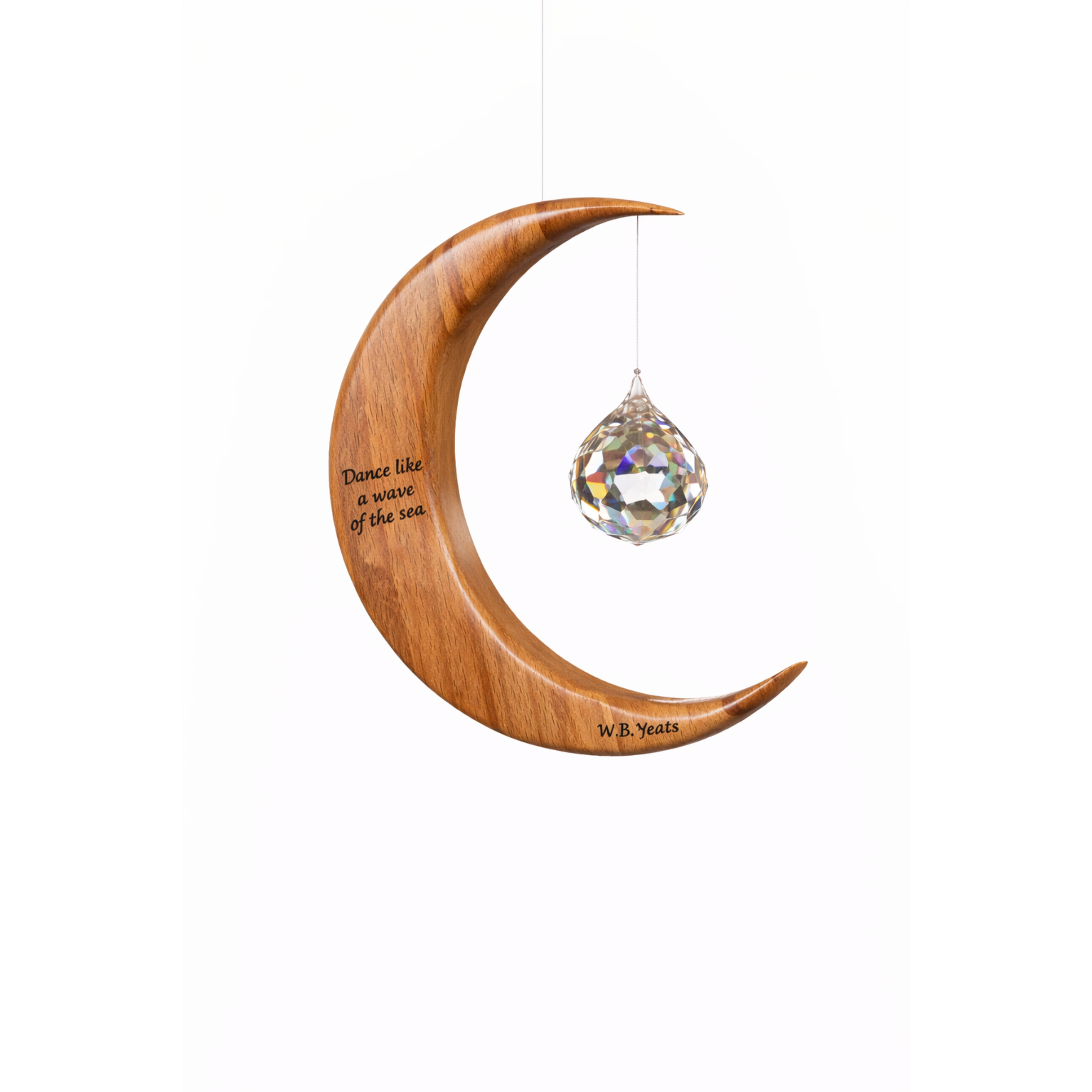 Wooden Suncatcher | Yeats Poetry Medium