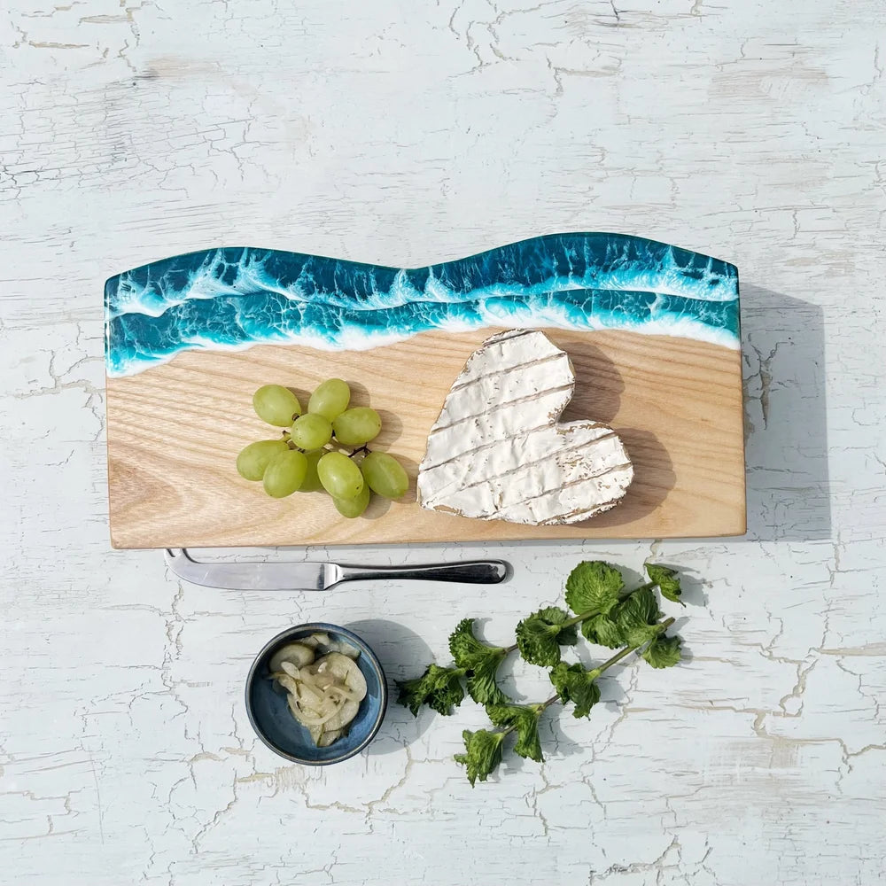 Handmade Cheese Board |  Irish Beech and Resin