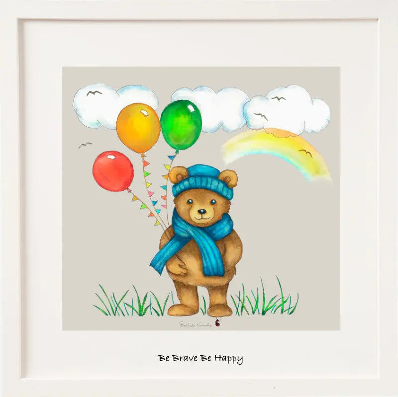Belinda Northcote Be Brave, Be Happy | Framed Wall Art