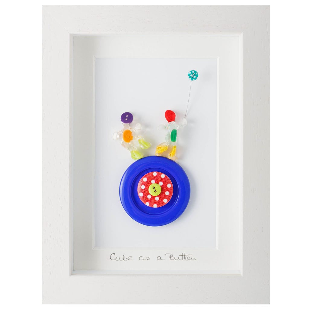 Cute as a Button  | Framed Gift