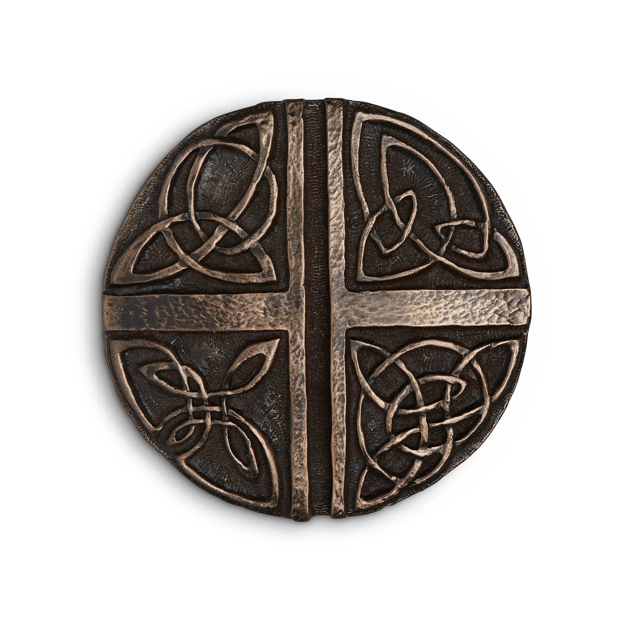 Wild Goose Celtic Love Cross | Round Plaque