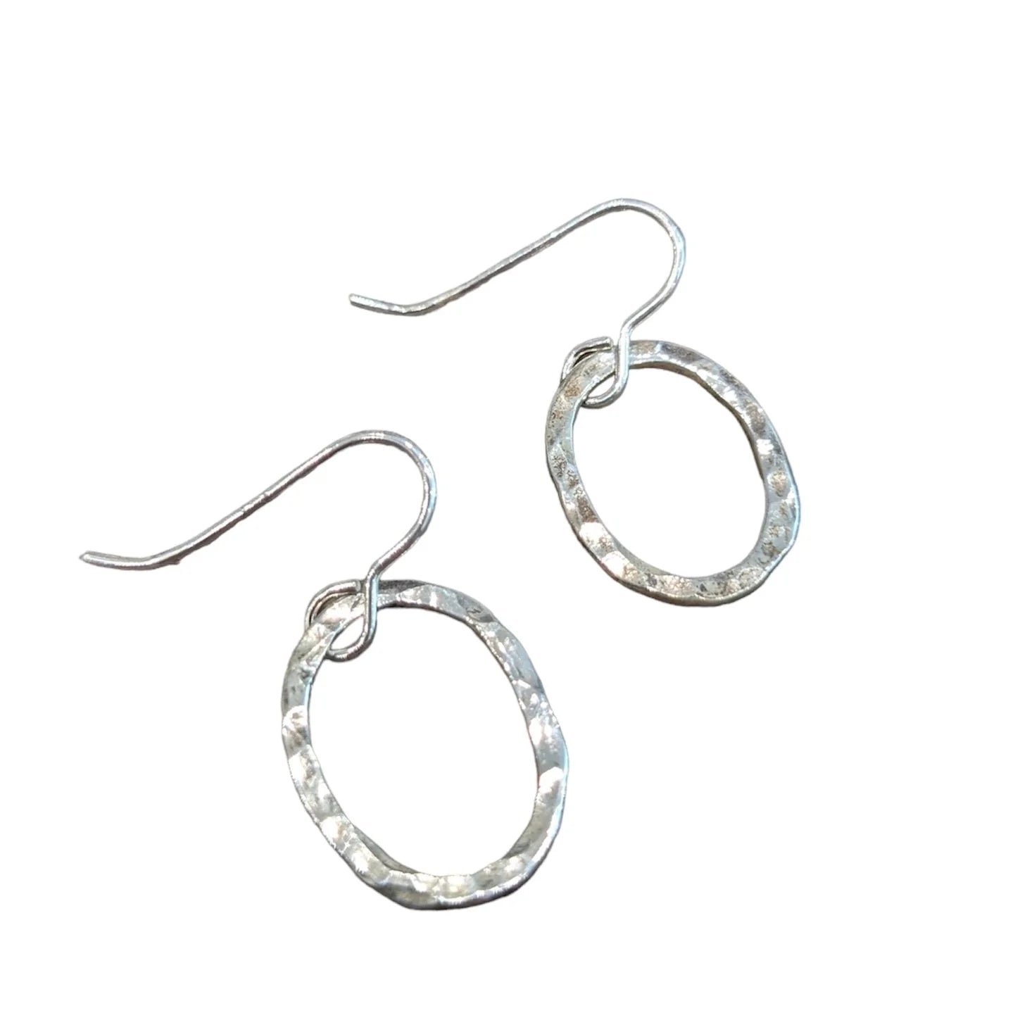 Tarrea | Sterling Silver Oval Drop Earrings
