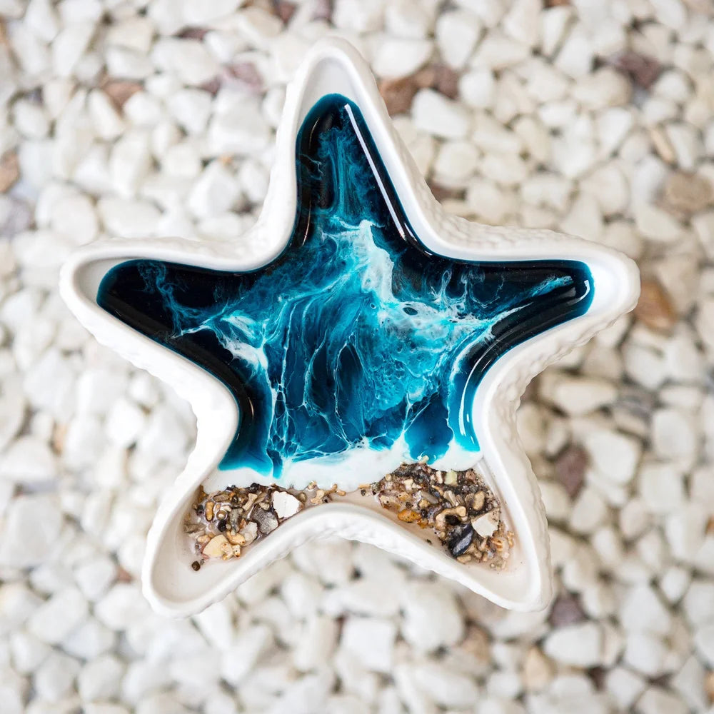 Handmade Resin Art | Starfish Eco Resin Trinket Dish