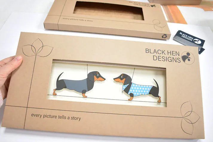 Black Hen Designs I like your style | Framed Glass Painting