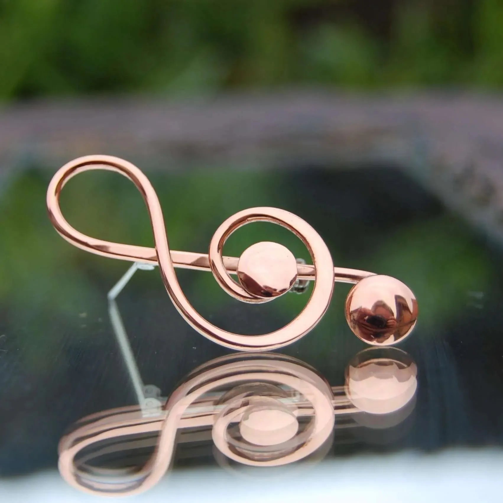 Treble Clef | Copper Brooch