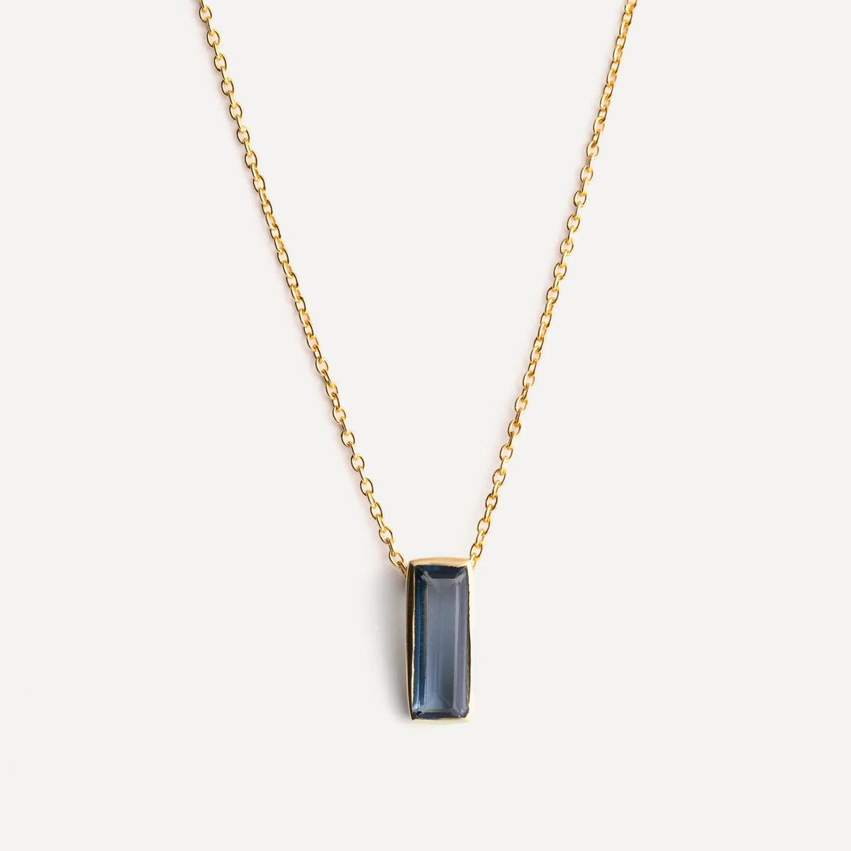 Manhattan Pendant Necklace | Iolite & Gold Vermeil
