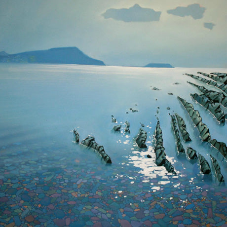 Across a Tranquil Bay | Framed Art Print