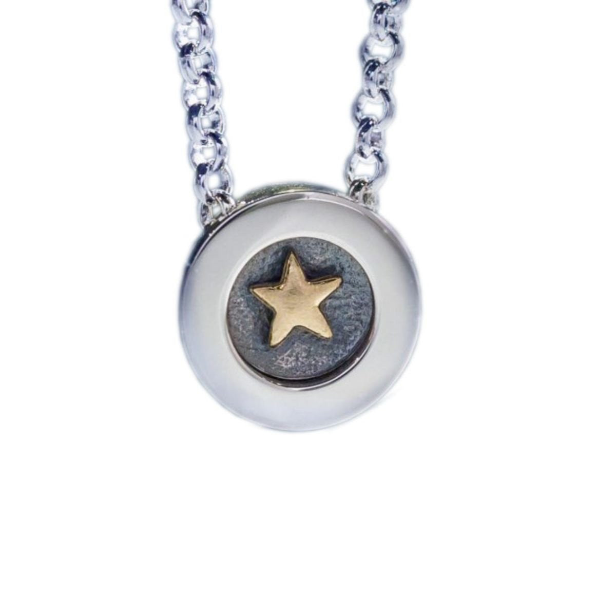 Gold Star | Sterling Silver & Gold Pendant