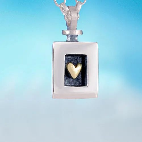 Heart of Gold | Sterling Silver & Gold Pendant