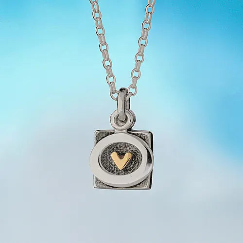 Alan Ardiff Pendants/Necklaces Big Hug | Sterling Silver & Gold Pendant