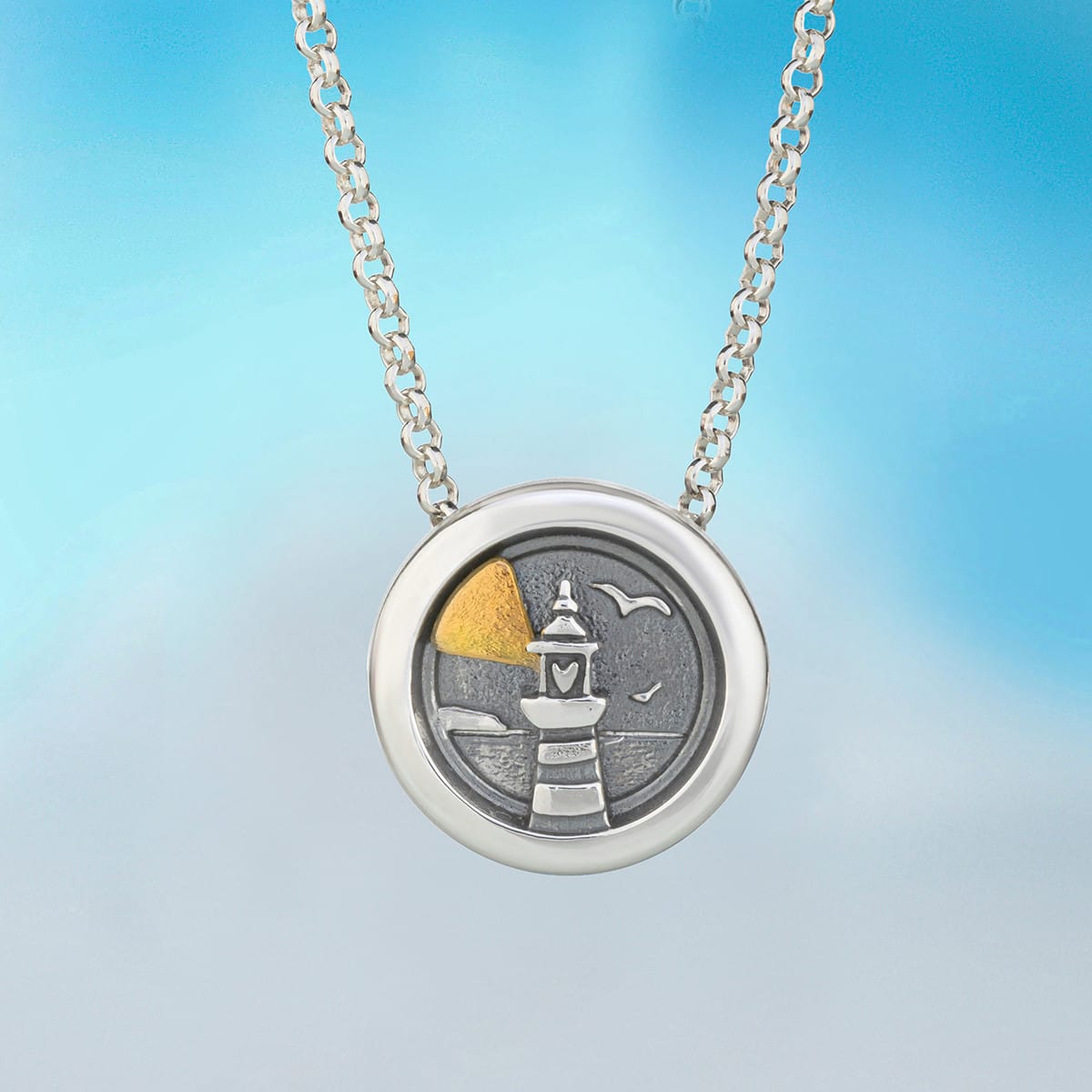 Alan Ardiff Pendants/Necklaces Light of my Life | Sterling Silver & Gold Pendant