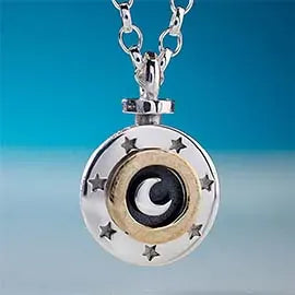 Alan Ardiff Pendants/Necklaces Sun Moon & Stars | Sterling Silver & Gold Pendant