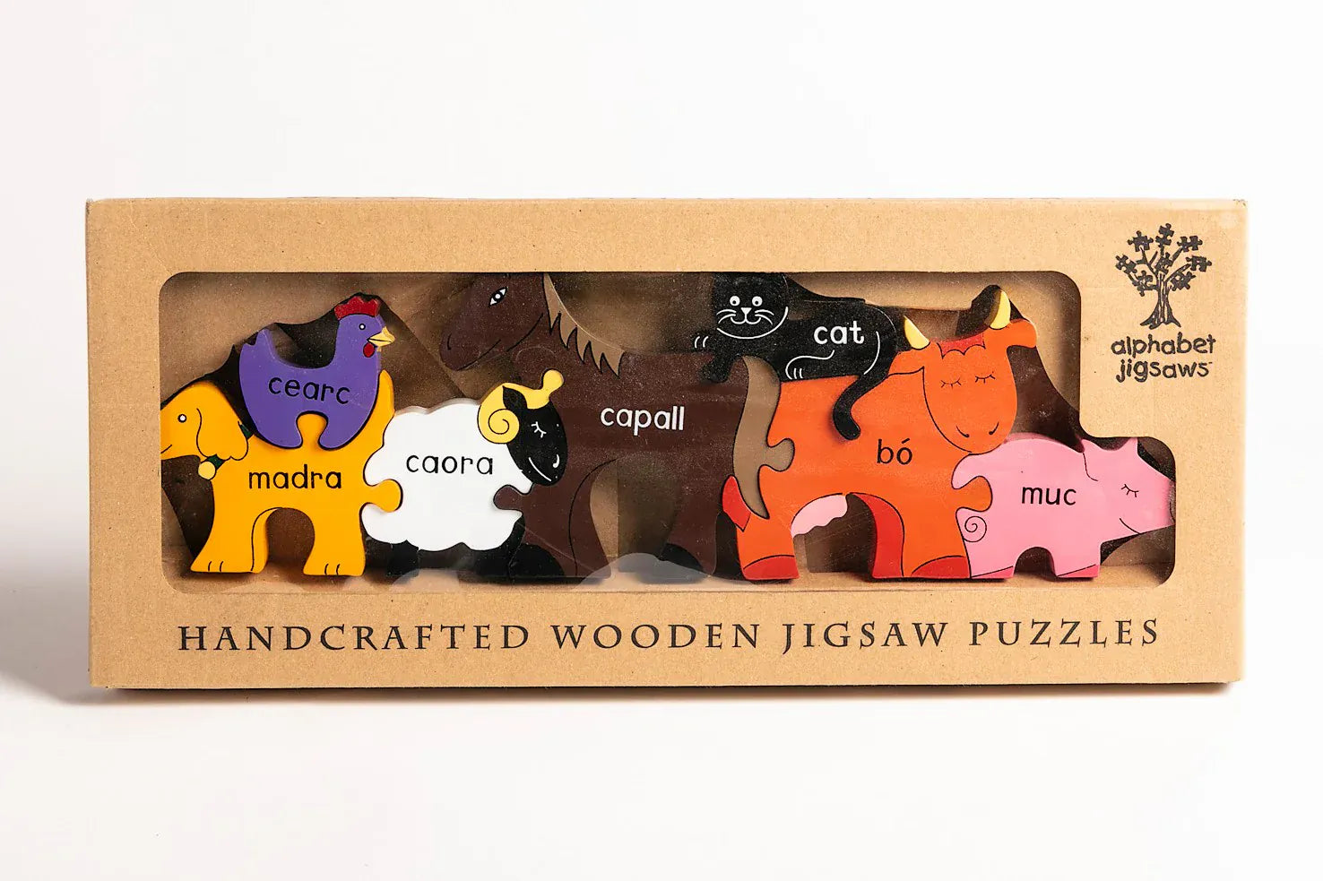 Alphabet Jigsaws Farm Animals | Jigsaw Puzzle | As Gaeilge