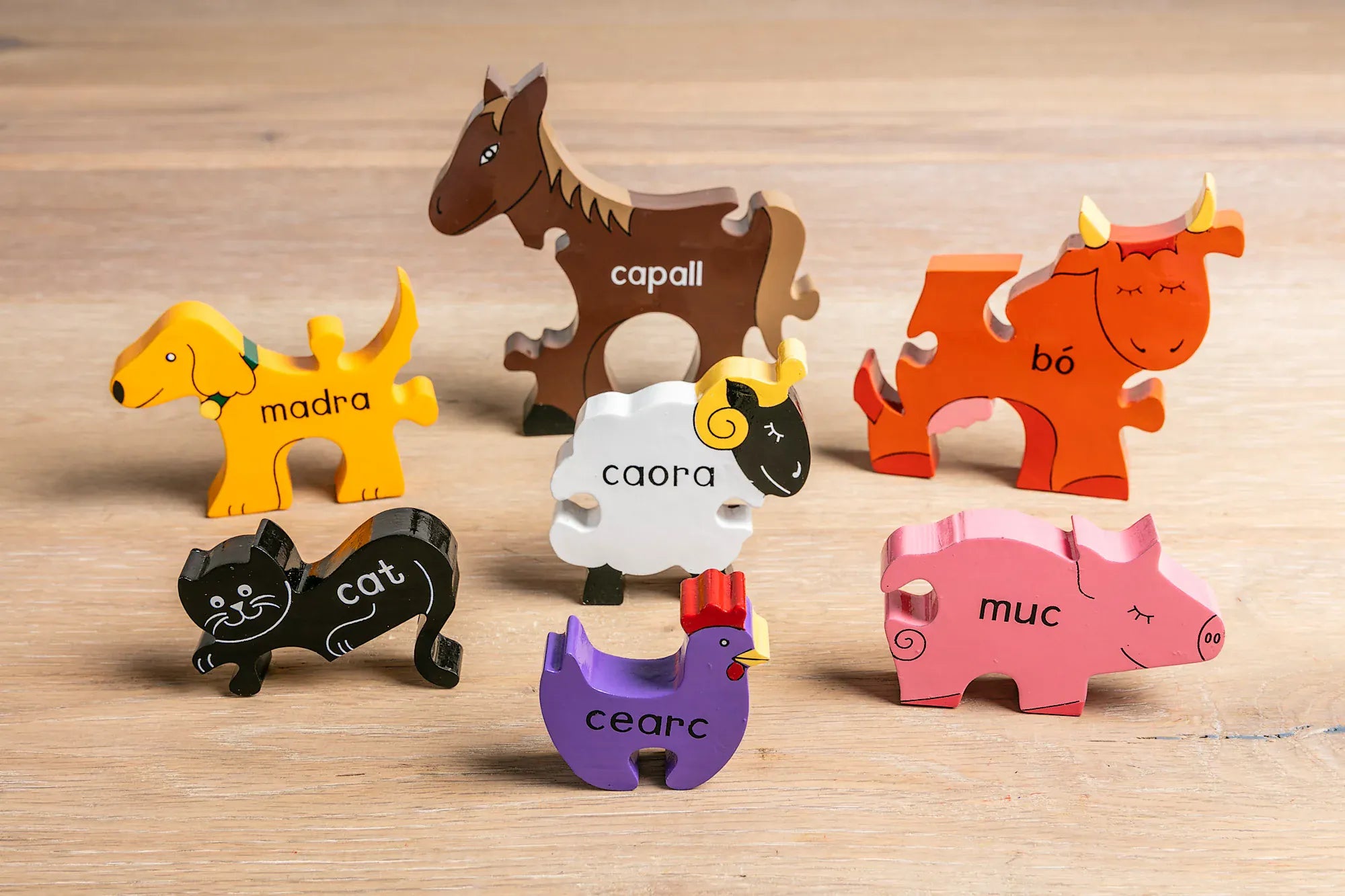 Alphabet Jigsaws Farm Animals | Jigsaw Puzzle | As Gaeilge
