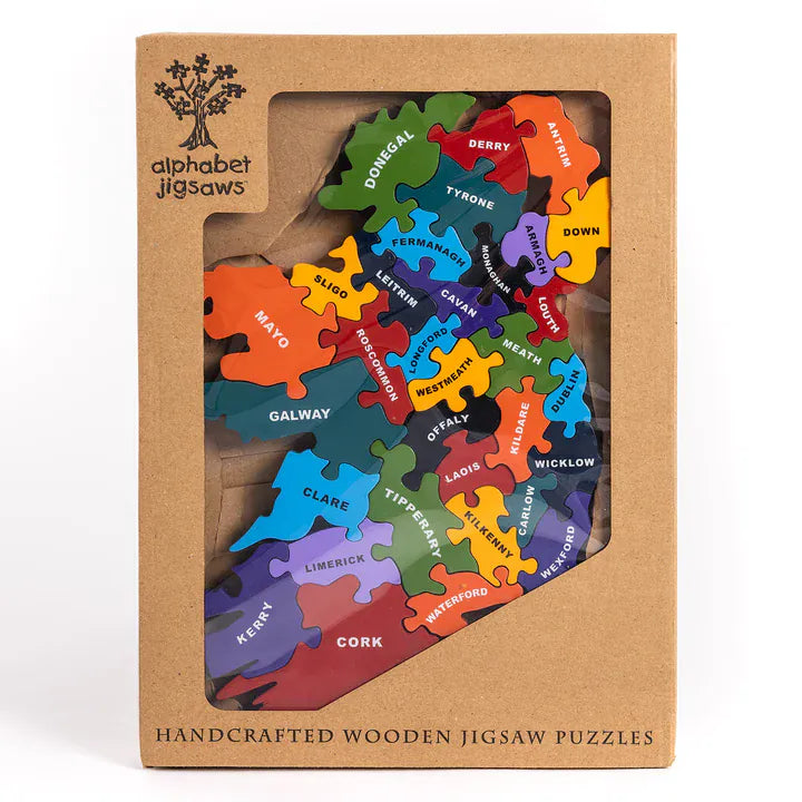 Alphabet Jigsaws Wooden Map of Ireland | Jigsaw Puzzle