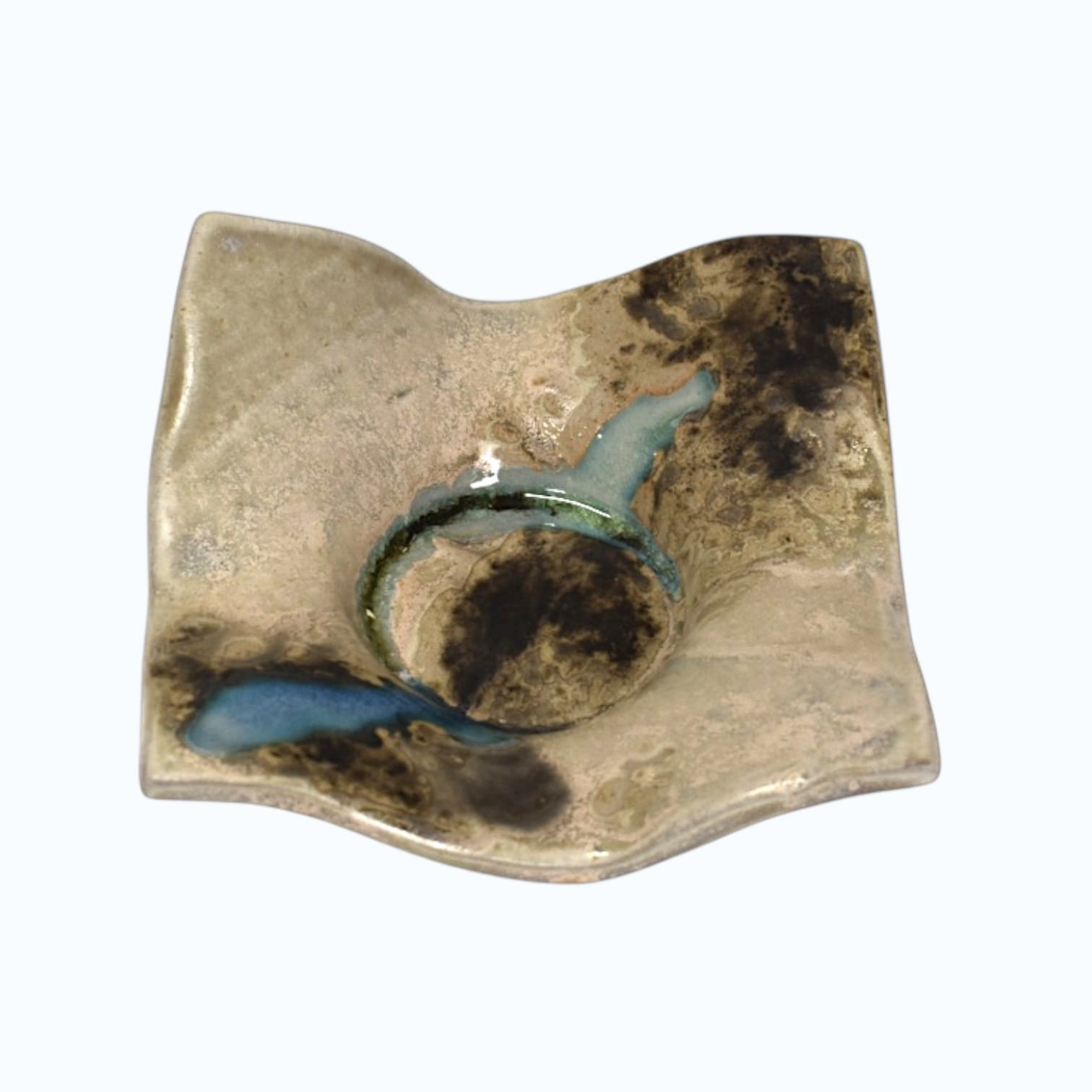 Amanda Murphy Square Candle Holder | Ripple Collection | Small